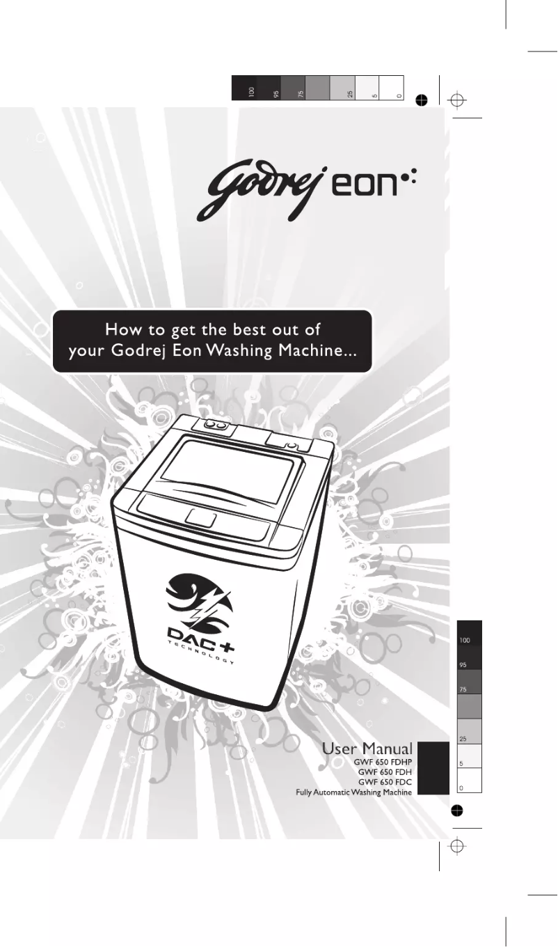 Page 1 de la notice Manuel utilisateur Godrej GWF 650 FDC