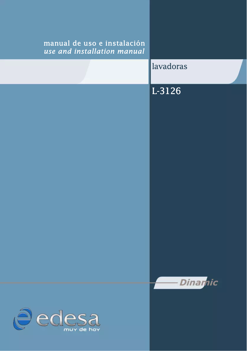 Page 1 de la notice Manuel utilisateur Edesa L-3126