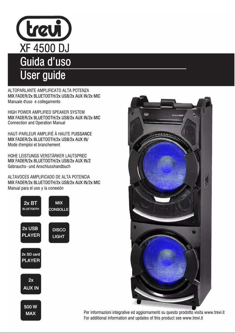 Image de la première page du manuel de l'appareil XF 4500 DJ