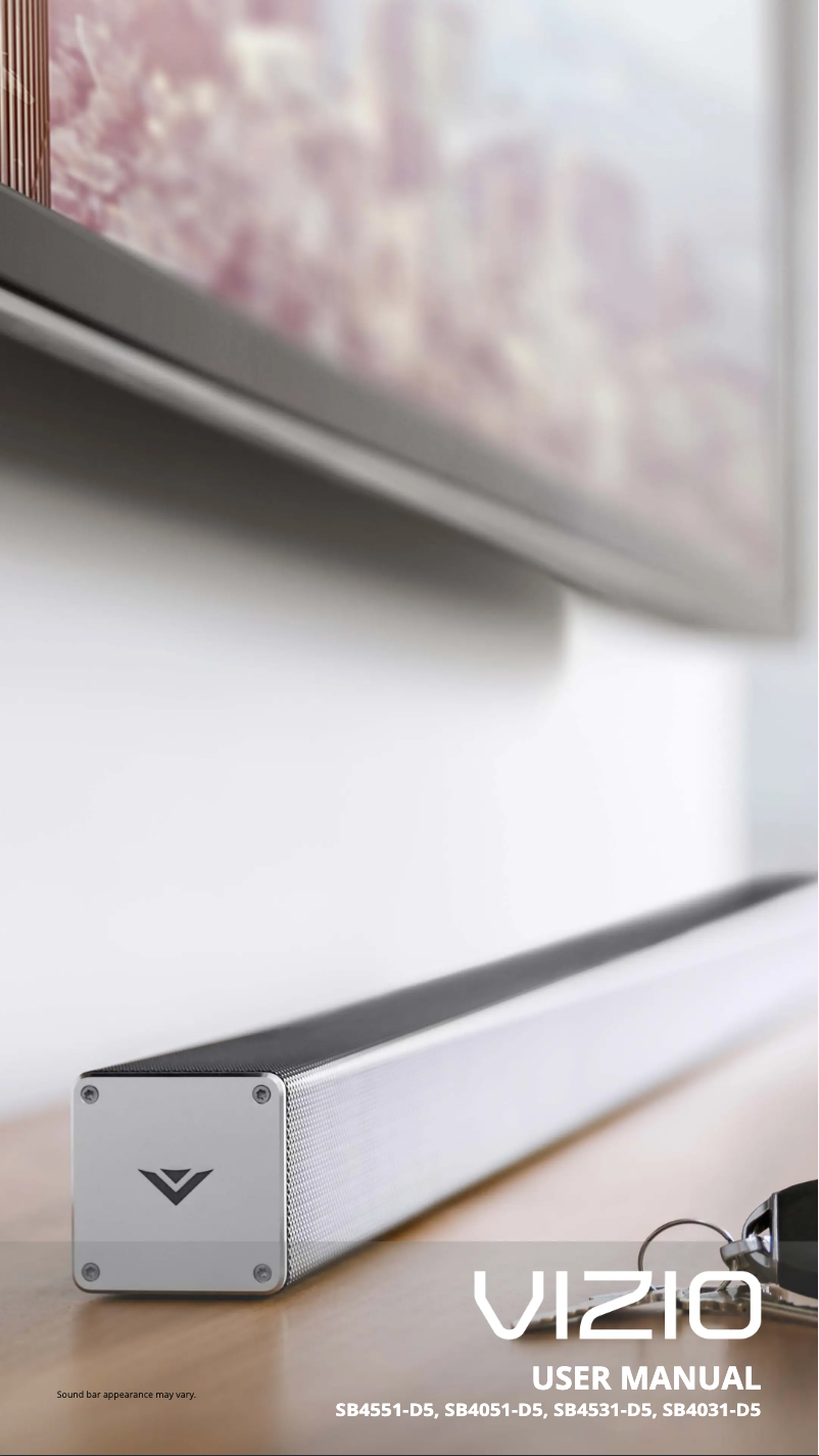 Page 1 de la notice Manuel utilisateur VIZIO SB4531-D5