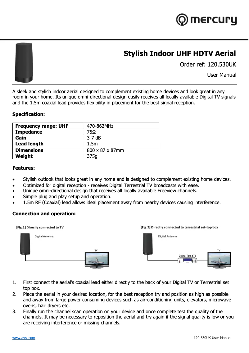 Página 1 del manual Manual de usuario Mercury ST07P