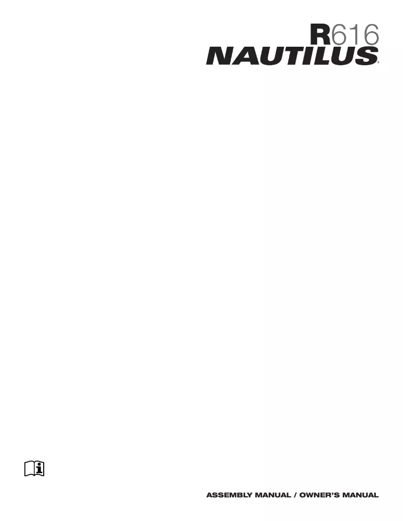 Página 1 del manual Manual de usuario Nautilus R616