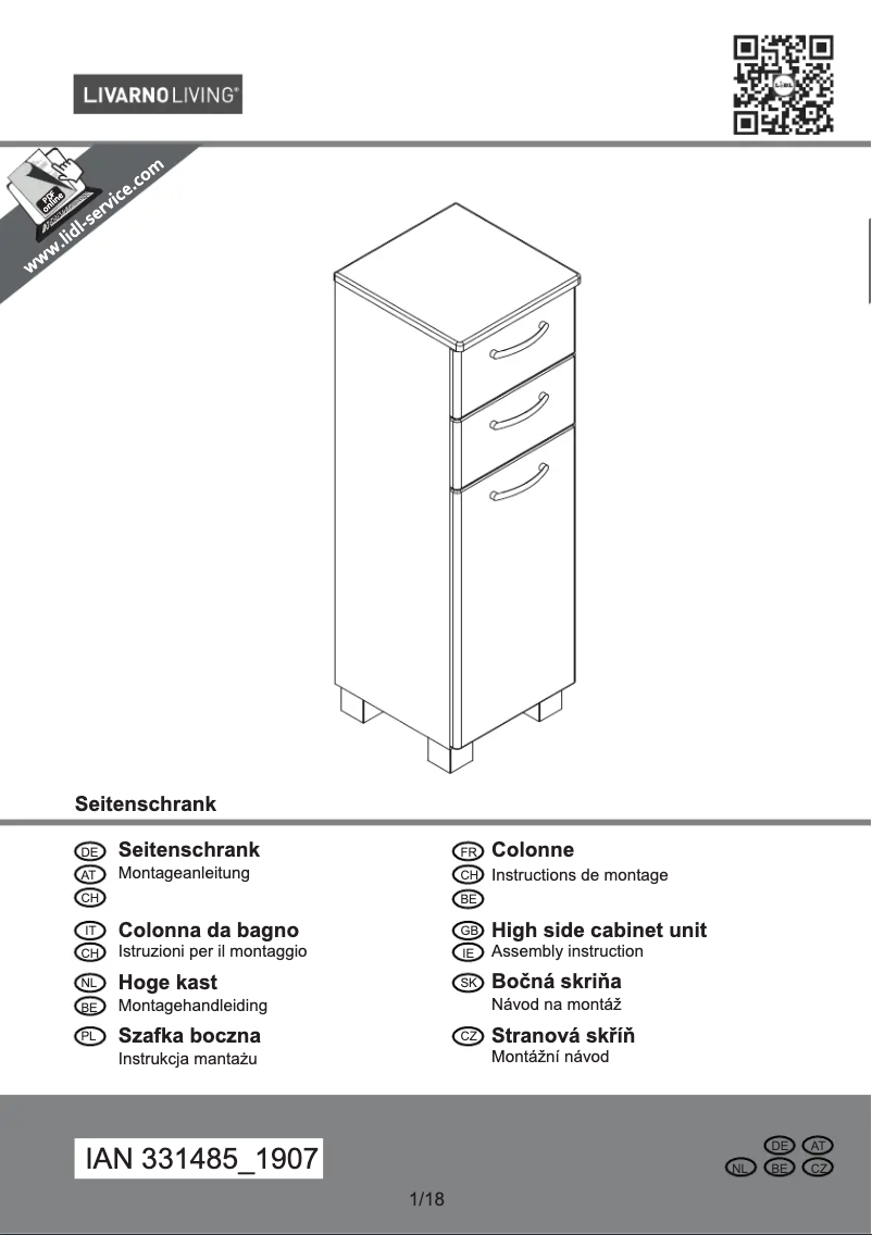 Page 1 de la notice Manuel utilisateur Livarno Lux IAN 331485