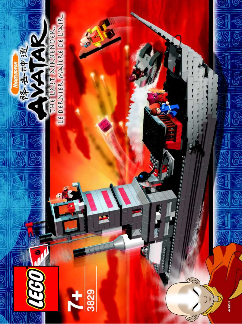 Page 1 de la notice Consignes visuelles Lego Avatar The Last Airbender 3829