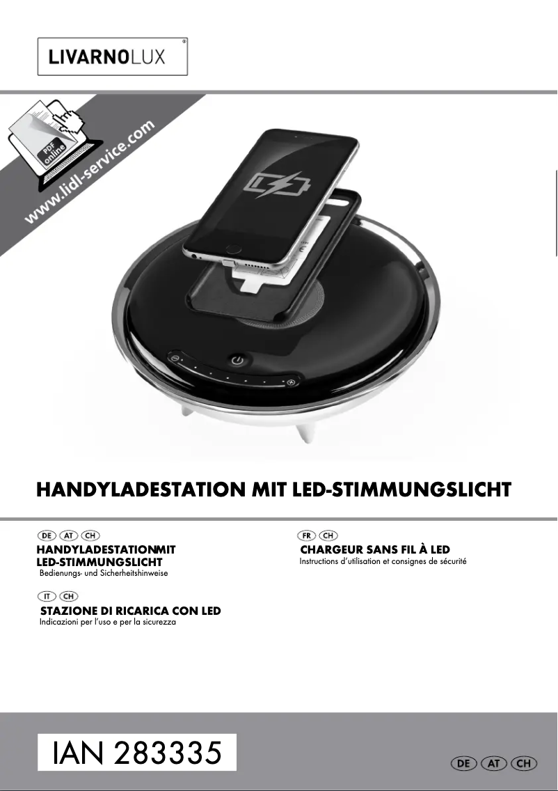 Page n°1 - Manuel utilisateur Livarno Lux IAN 283335