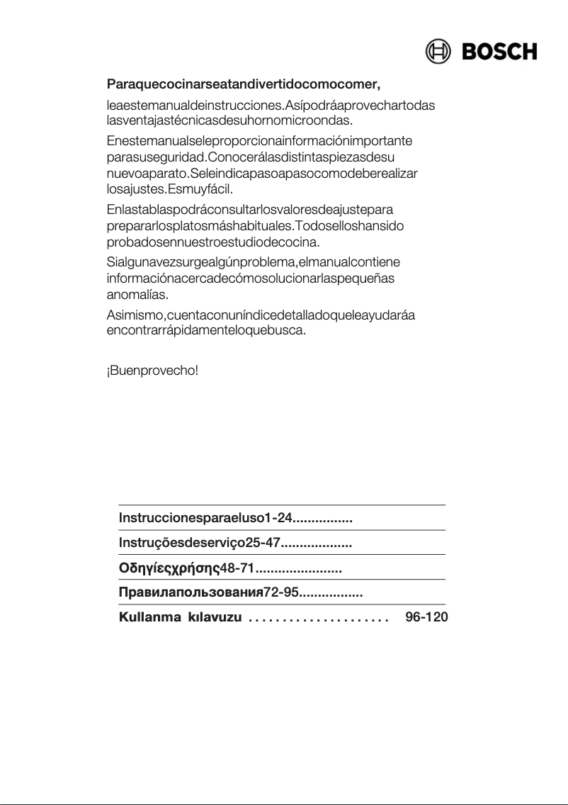 Page 1 de la notice Manuel utilisateur Bosch HMT72M650