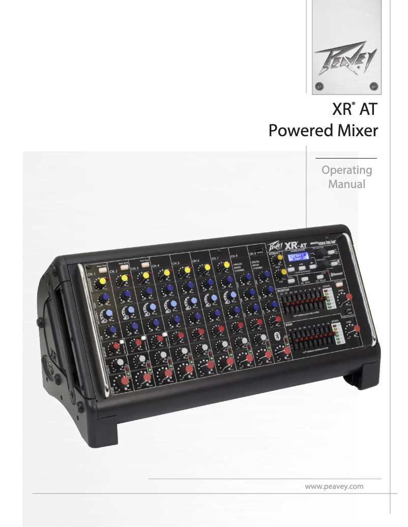 Page 1 de la notice Manuel utilisateur Peavey XR-AT