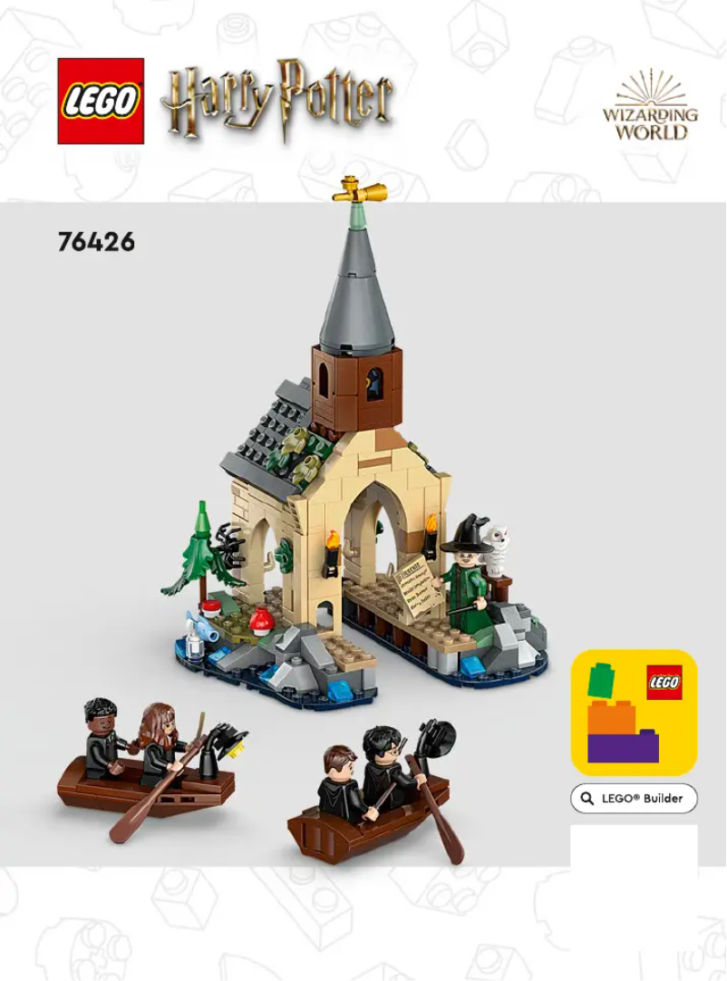 Page 1 de la notice Consignes visuelles Lego Harry Potter 76426
