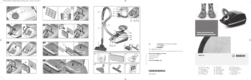 Page n°1 - Manuel utilisateur Bosch BSGL5PRO7