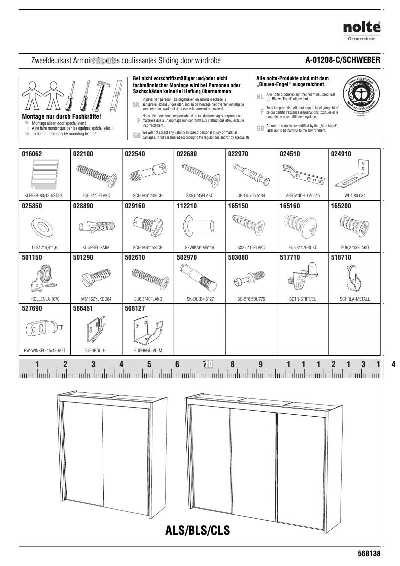 Page n°1 - Manuel utilisateur Nolte Ela