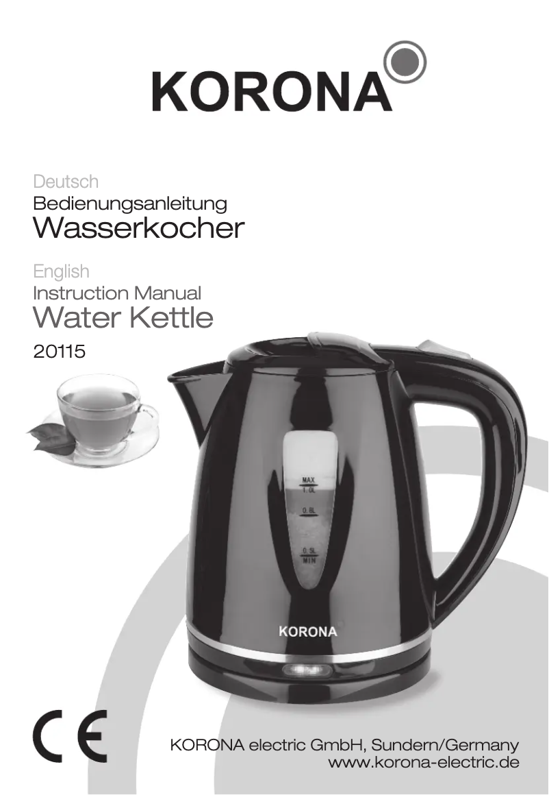 Image de la première page du manuel de l'appareil 20115