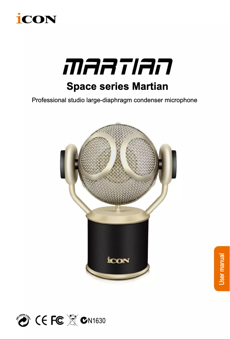 Image de la première page du manuel de l'appareil Martian