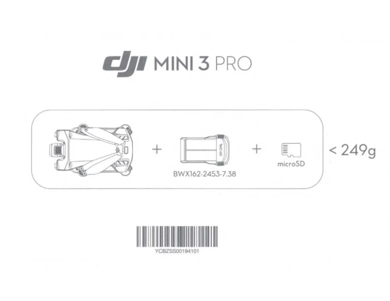 Page n°1 - Manuel utilisateur DJI Mini 3 Pro Intelligent Flight Battery