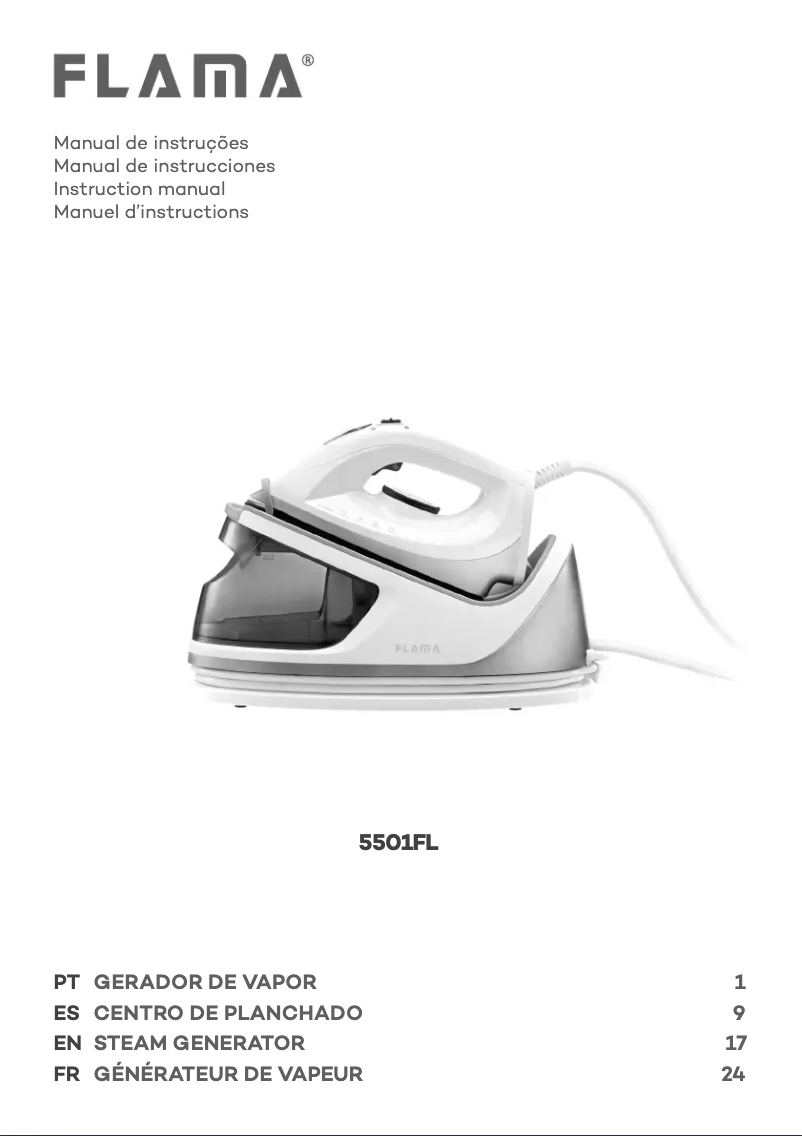 Page n°1 - Manuel utilisateur Flama 5501FL