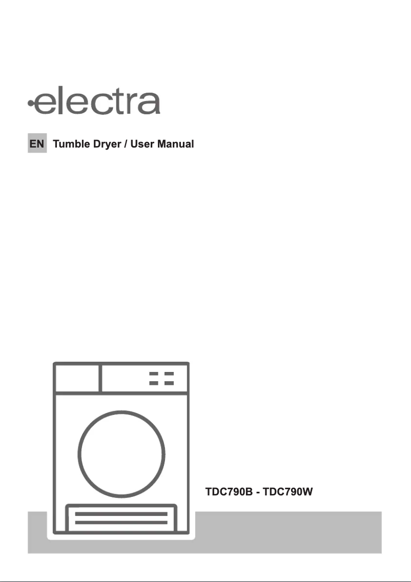Page n°1 - Manuel utilisateur Electra TDC790B