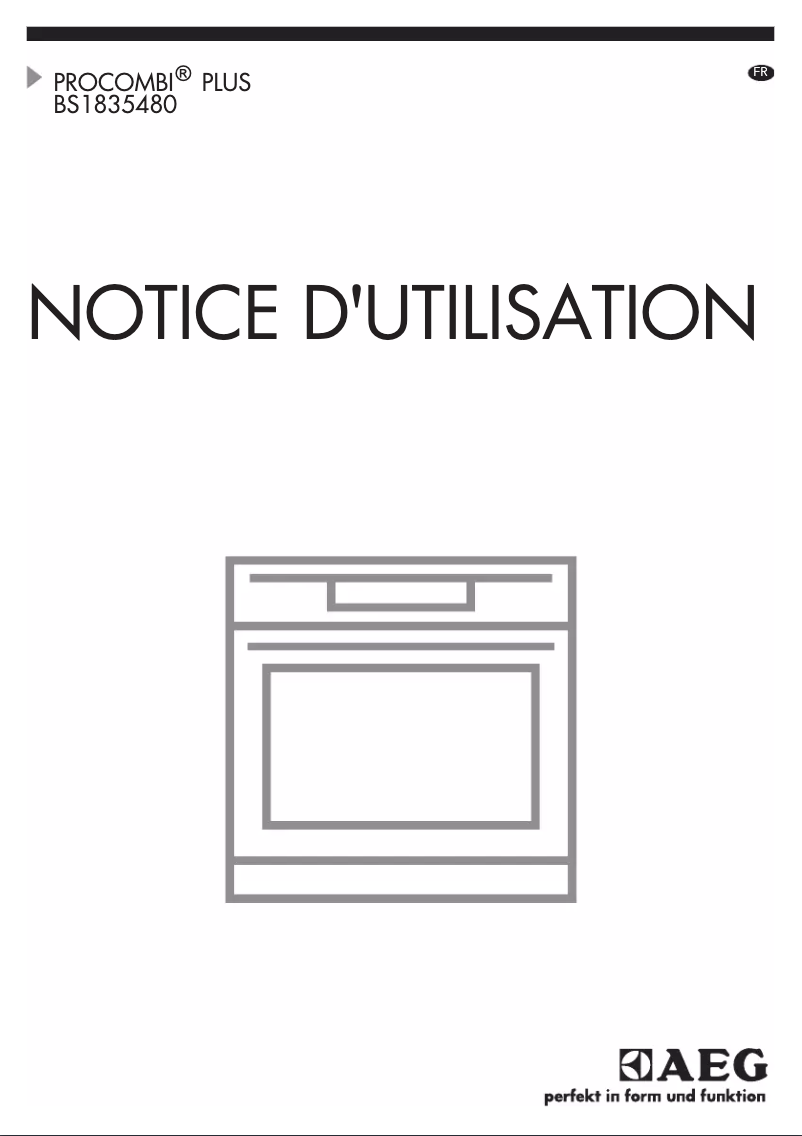 Page 1 de la notice Manuel utilisateur AEG ProCombi Plus BS1835480