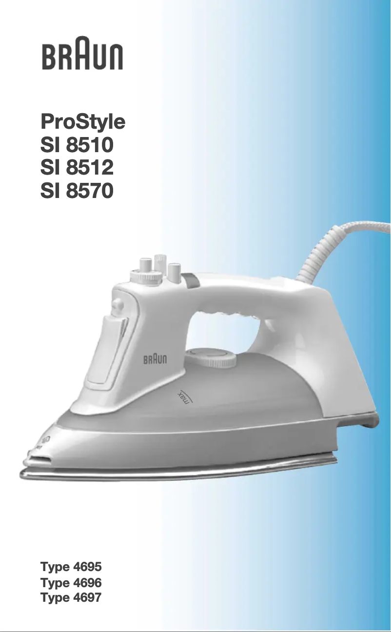 Page n°1 - Manuel utilisateur Braun ProStyle SI 8510