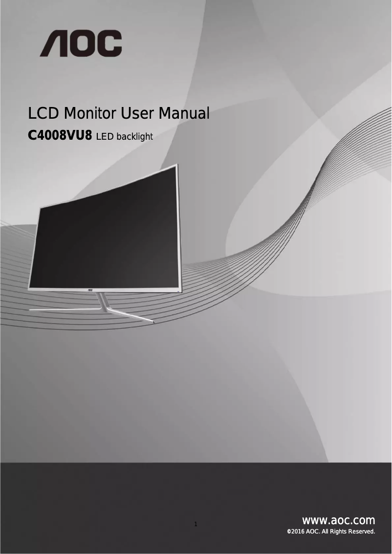 Image de la première page du manuel de l'appareil C4008VU8