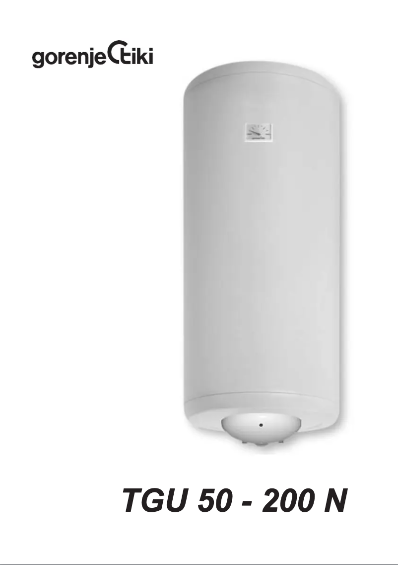 Page 1 de la notice Manuel utilisateur Gorenje TGU 150 B6