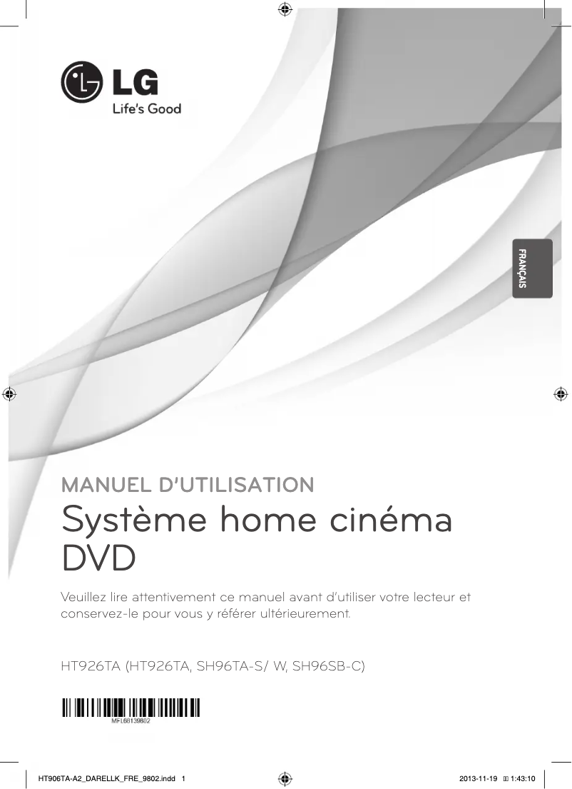 Image de la première page du manuel de l'appareil HT916TA