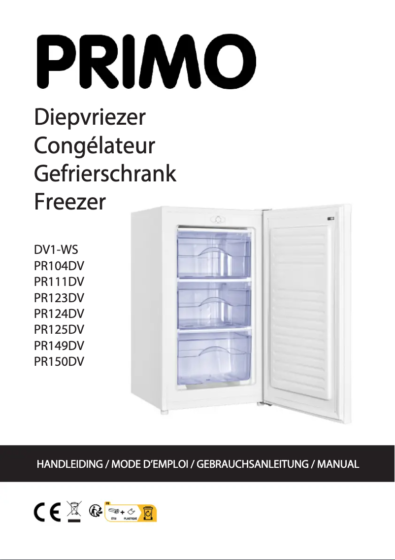 Page 1 de la notice Manuel utilisateur Primo PR150DV