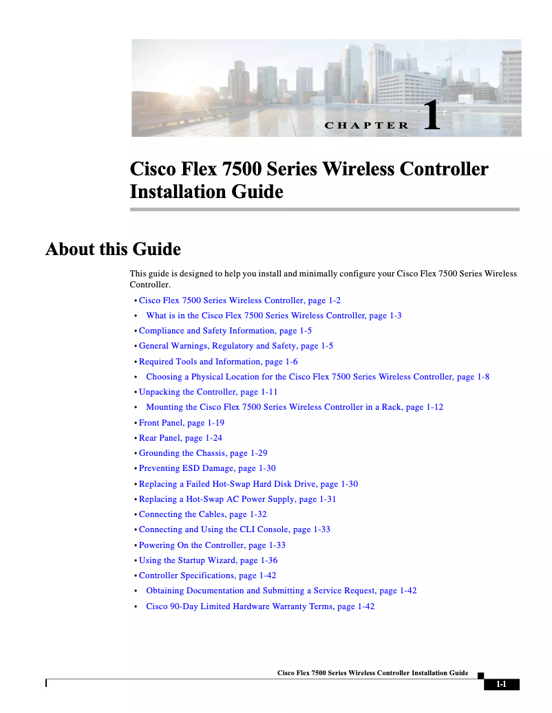 Page n°1 - Manuel utilisateur Cisco Flex CT7510