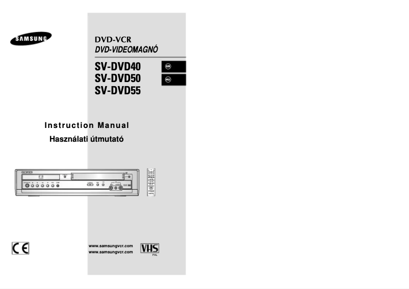 Page n°1 - Manuel utilisateur Samsung SV-DVD40