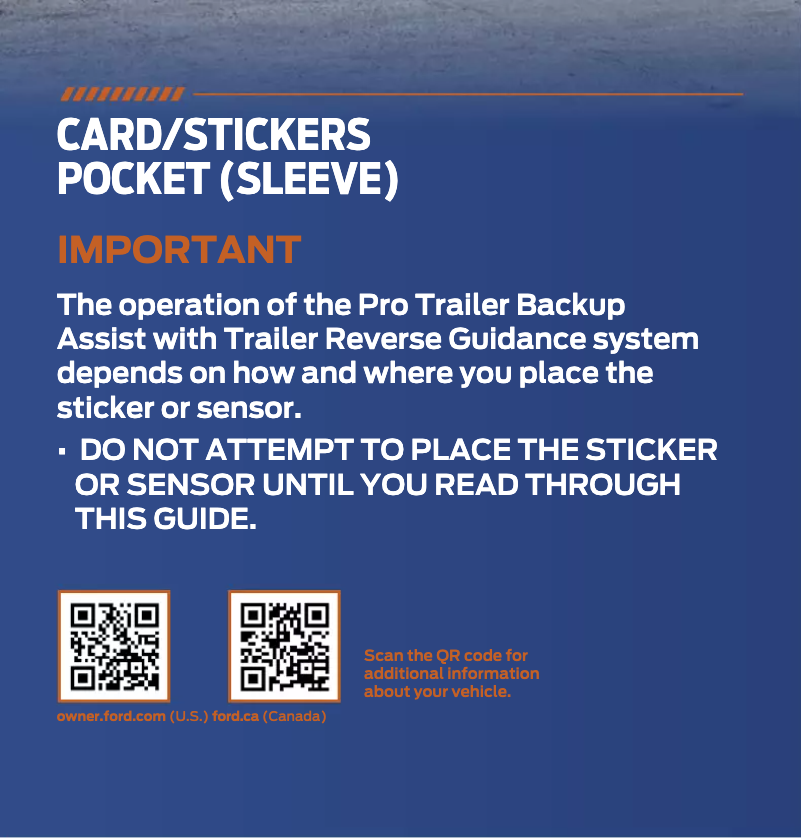 Page 1 de la notice Guide de démarrage rapide Ford Super Duty (2022)