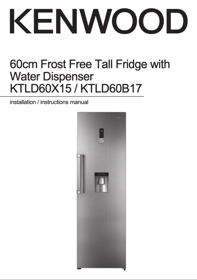 Page 1 de la notice Manuel utilisateur Kenwood KTLD60X15