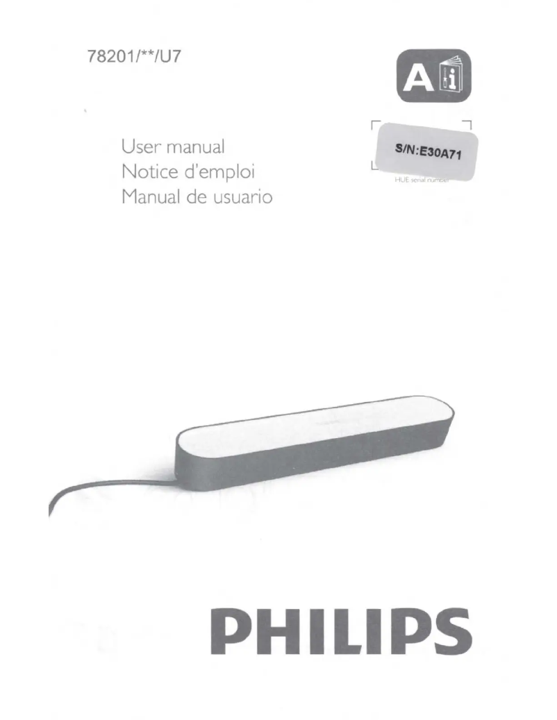 Page n°1 - Manuel utilisateur Philips Hue White and Color Ambiance Play Light Bar
