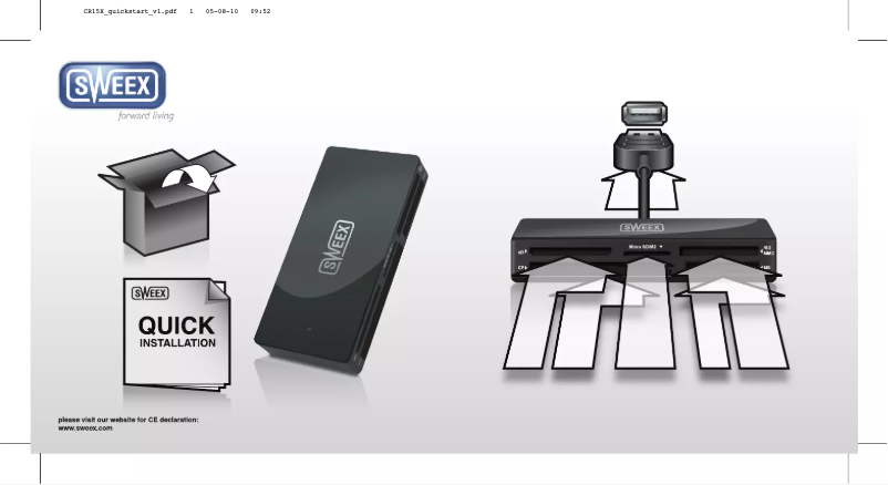 Page 1 de la notice Manuel utilisateur Sweex CR150
