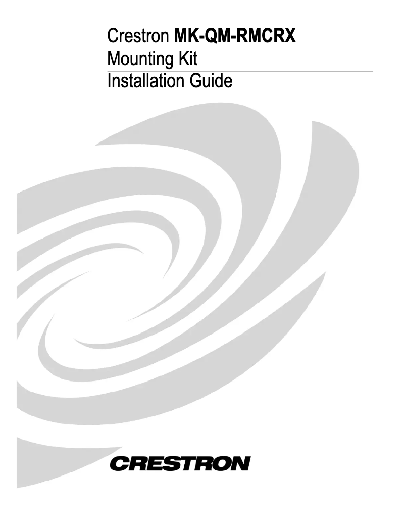 Imagen de la primera página del manual del dispositivo MK-QM-RMCRX