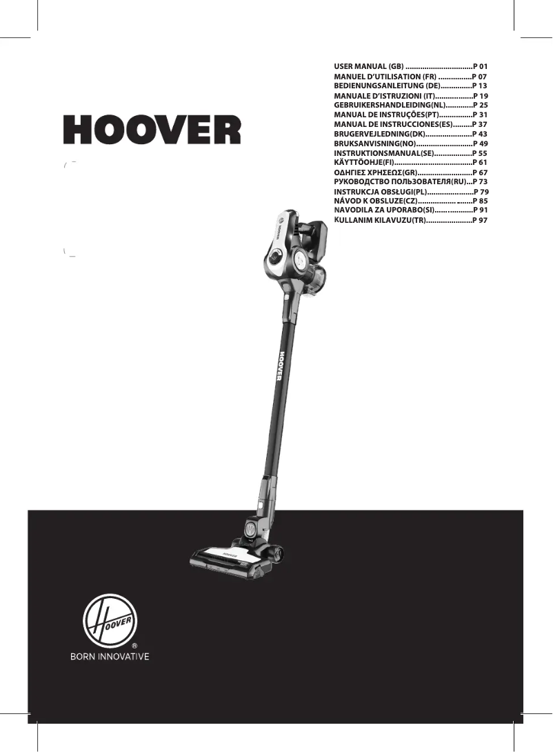 Page 1 de la notice Manuel utilisateur Hoover H-FREE 700 HF722AFG 011