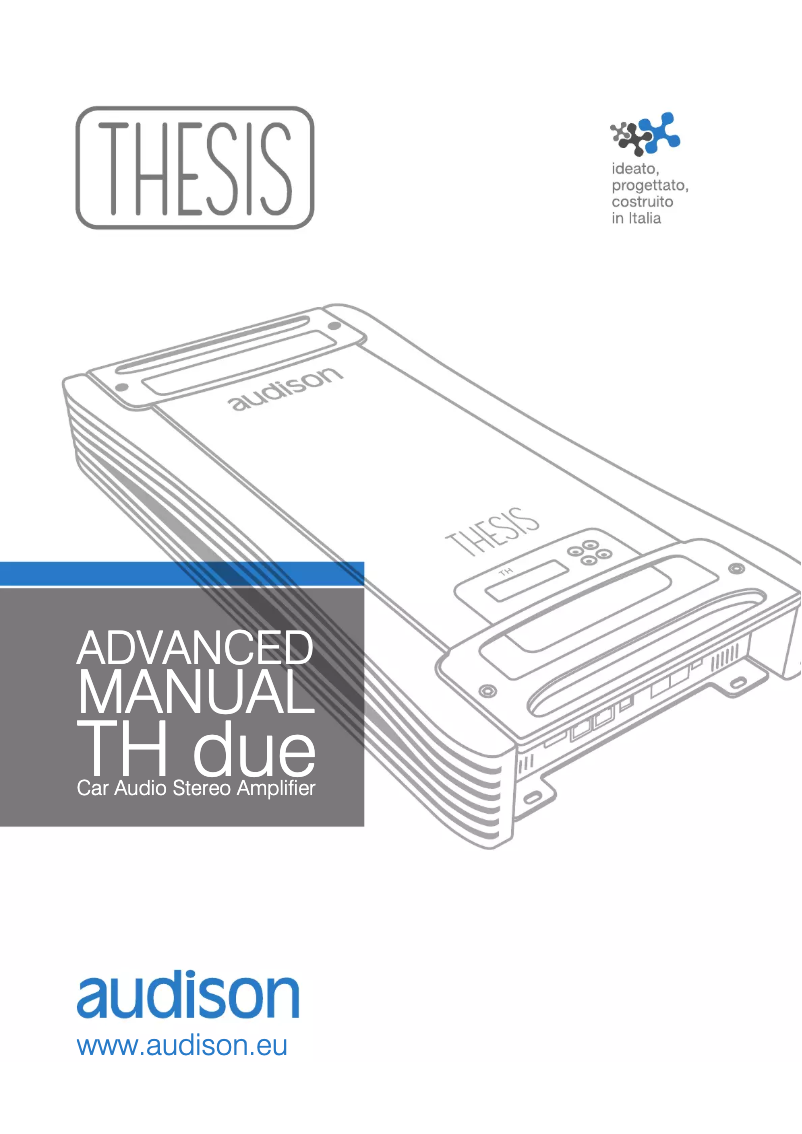 Page n°1 - Fiche technique Audison Thesis TH due