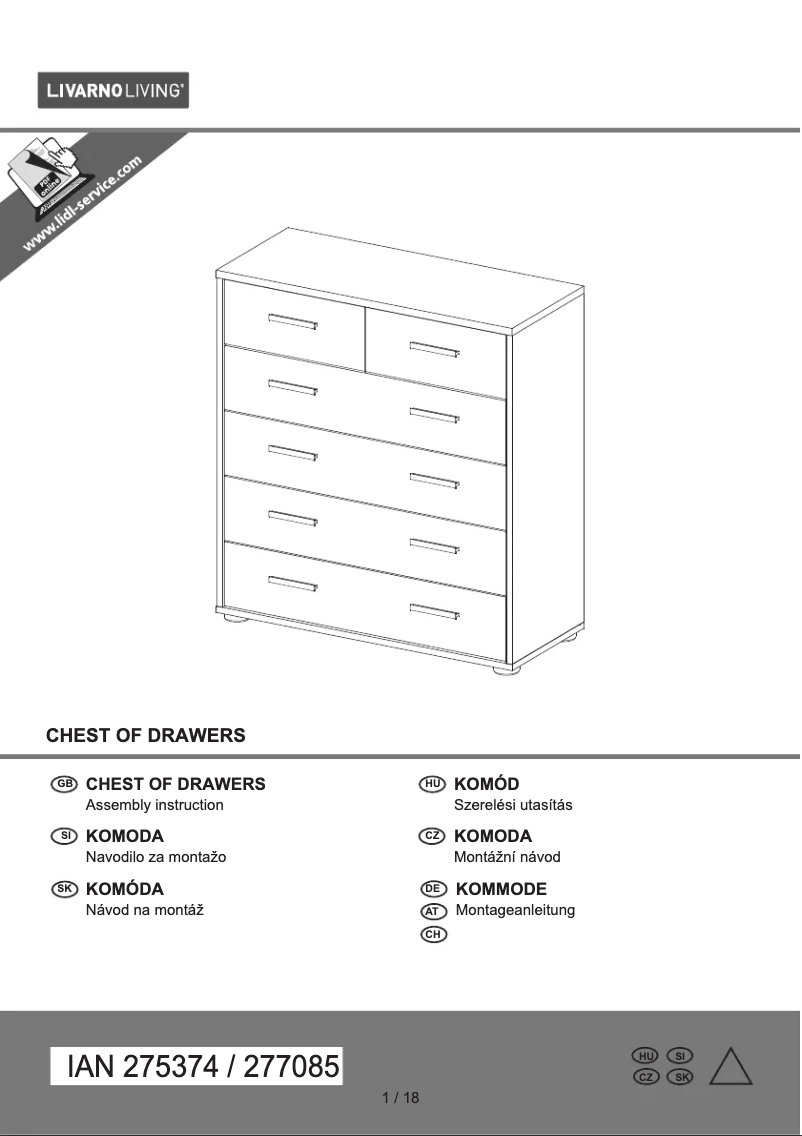 Page n°1 - Manuel utilisateur Livarno Lux IAN 277085