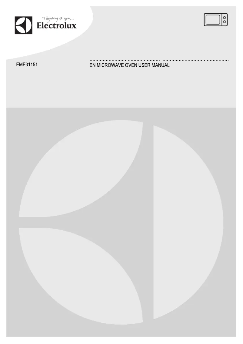 Page 1 de la notice Manuel utilisateur Electrolux EME31151OX