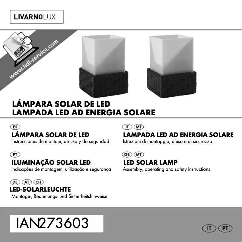 Image de la première page du manuel de l'appareil IAN 295695