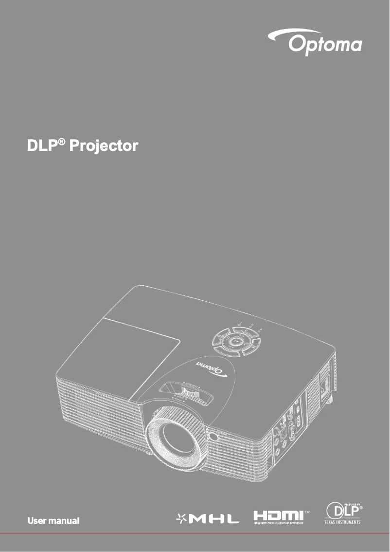 Page 1 de la notice Manuel utilisateur Optoma DH401