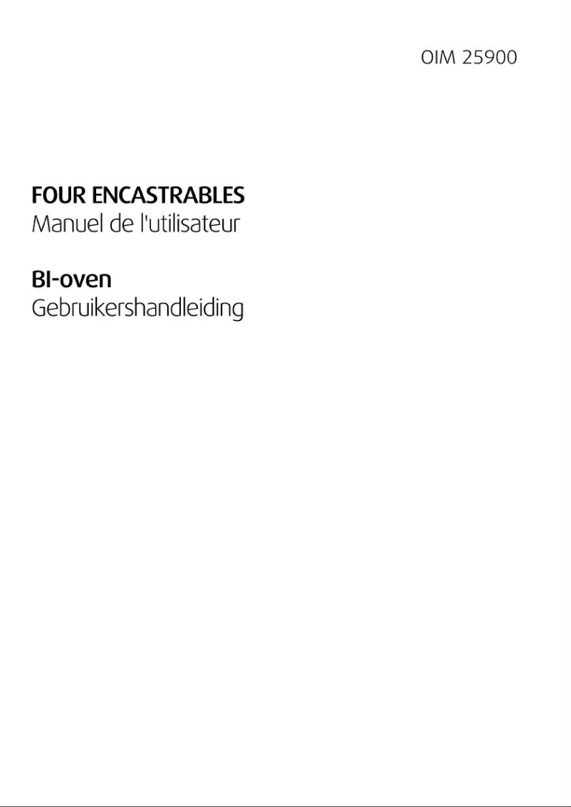 Page 1 de la notice Manuel utilisateur Beko OIM 25900 X