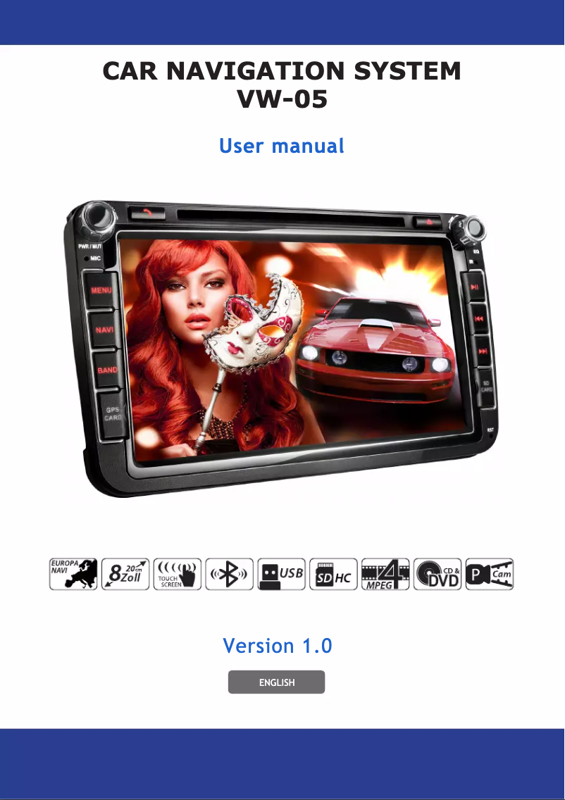 Image de la première page du manuel de l'appareil VW05