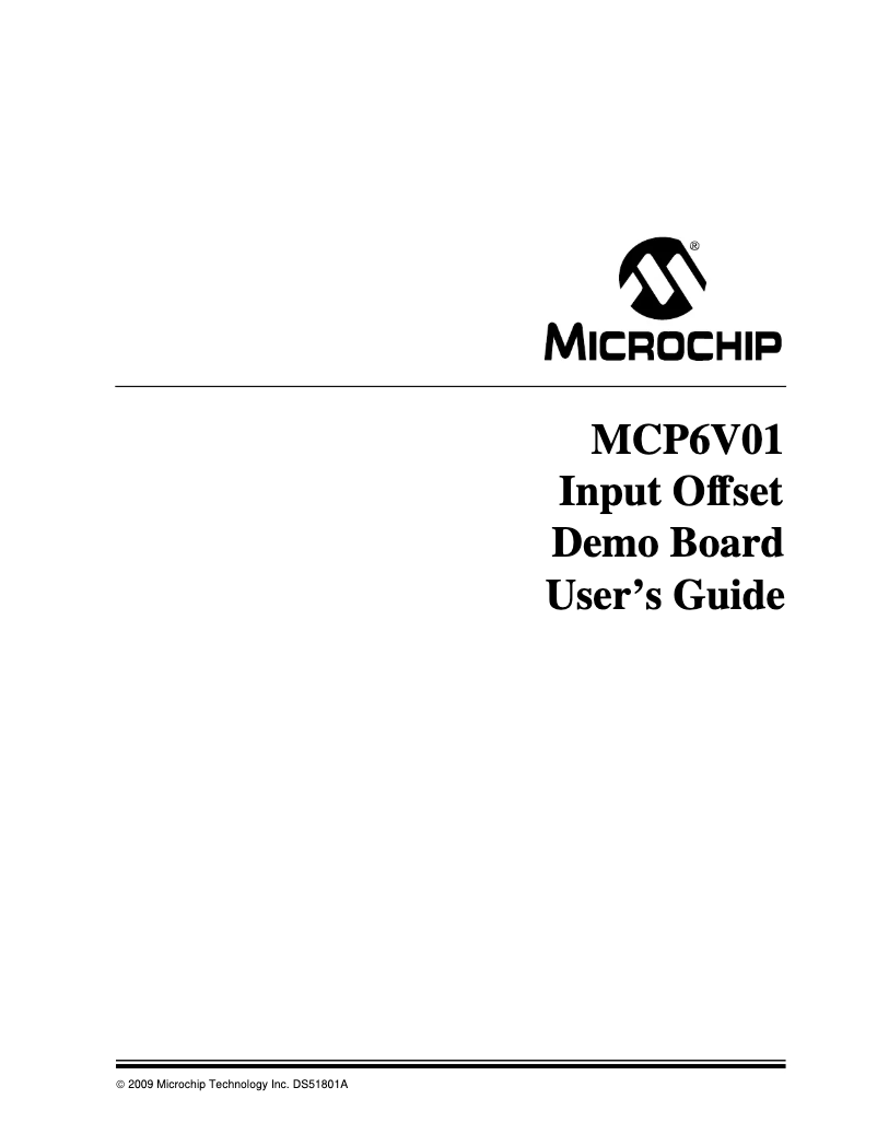 Página 1 del manual Manual de usuario Microchip MCP6V01
