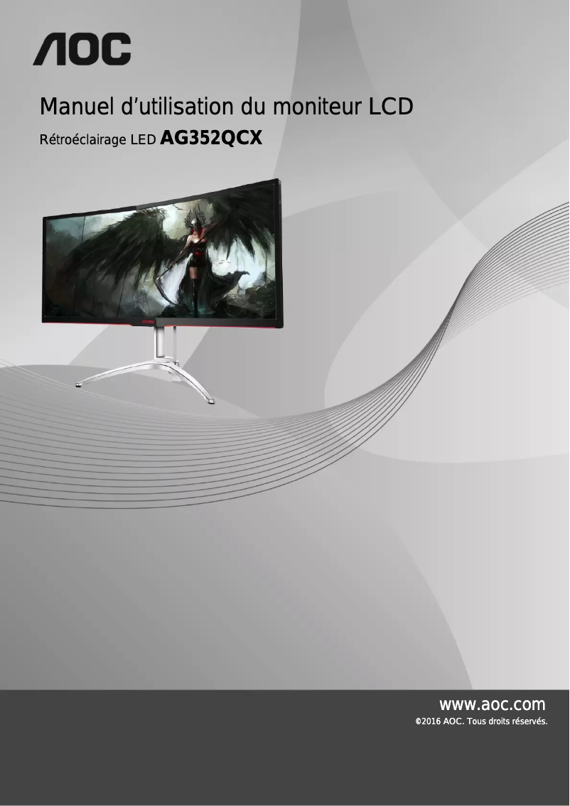 Page n°1 - Mode d'emploi AOC AGON AG352QCX