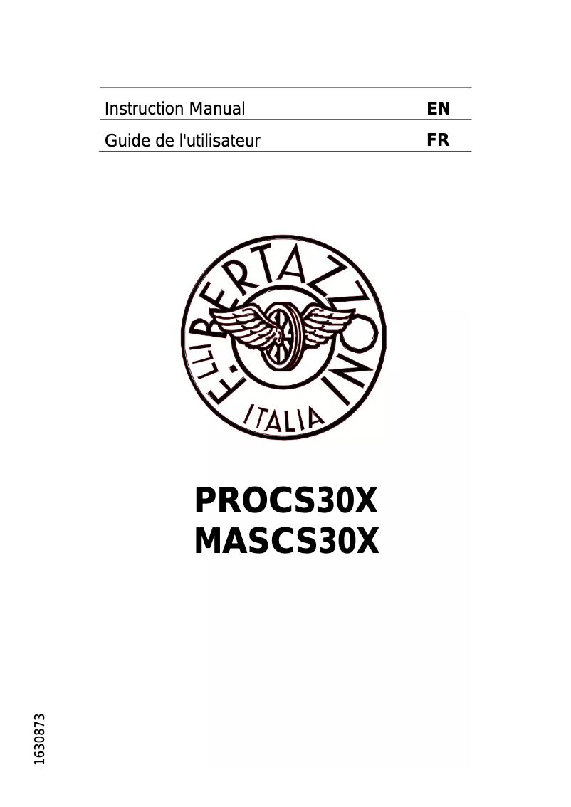 Image de la première page du manuel de l'appareil MASCS30X