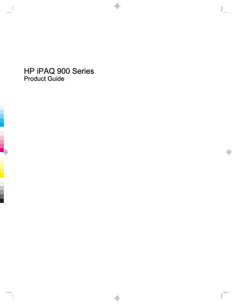 Page 1 de la notice Manuel utilisateur HP iPAQ 900