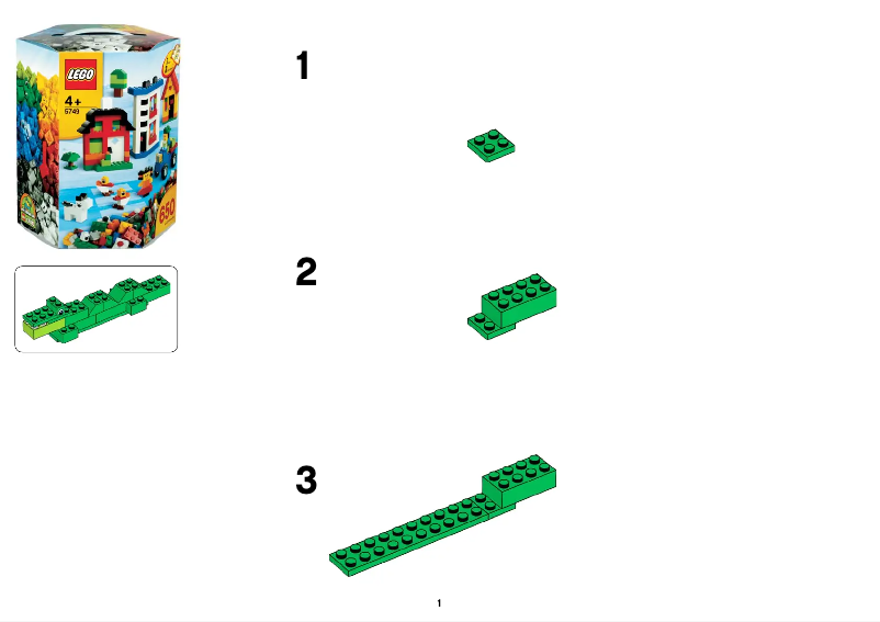 Image de la première page du manuel de l'appareil ® Creative Building Kit