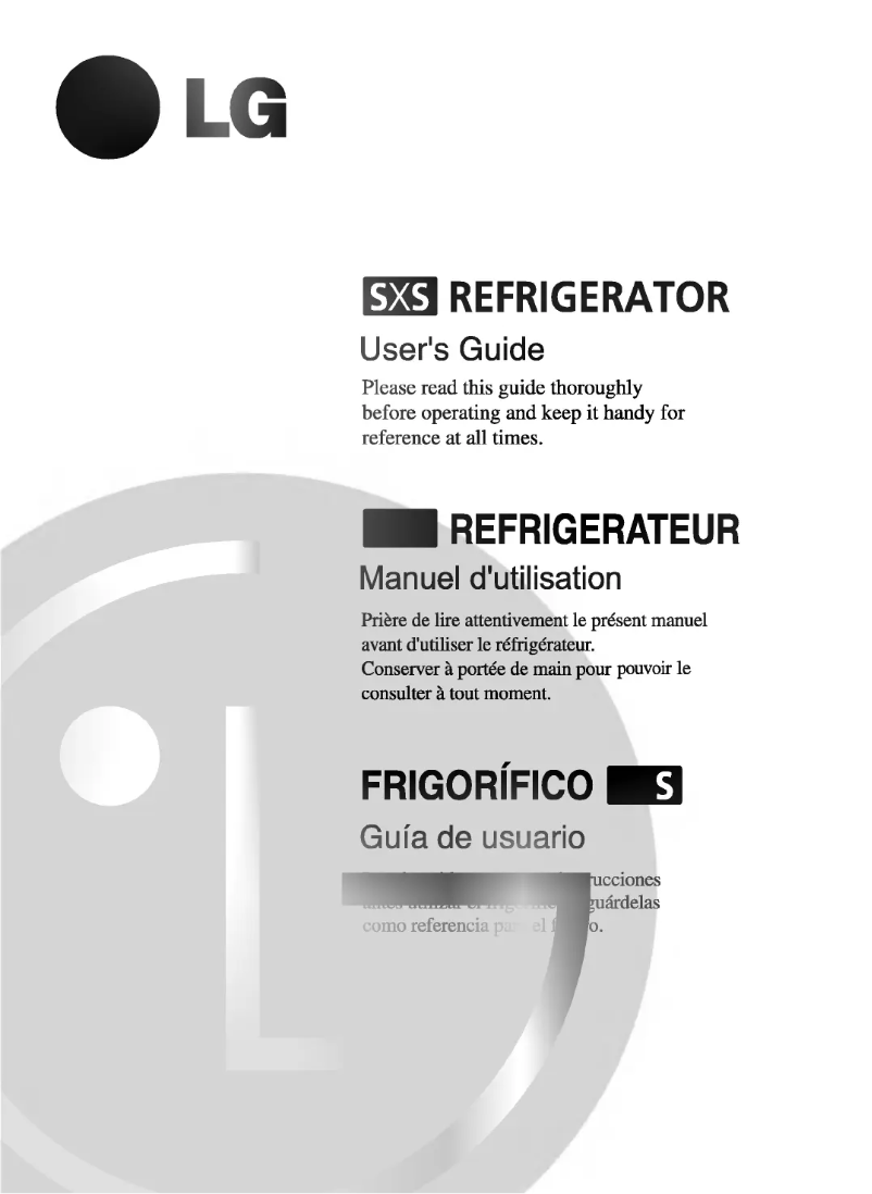 Page n°1 - Manuel utilisateur LG GS72W64CEF