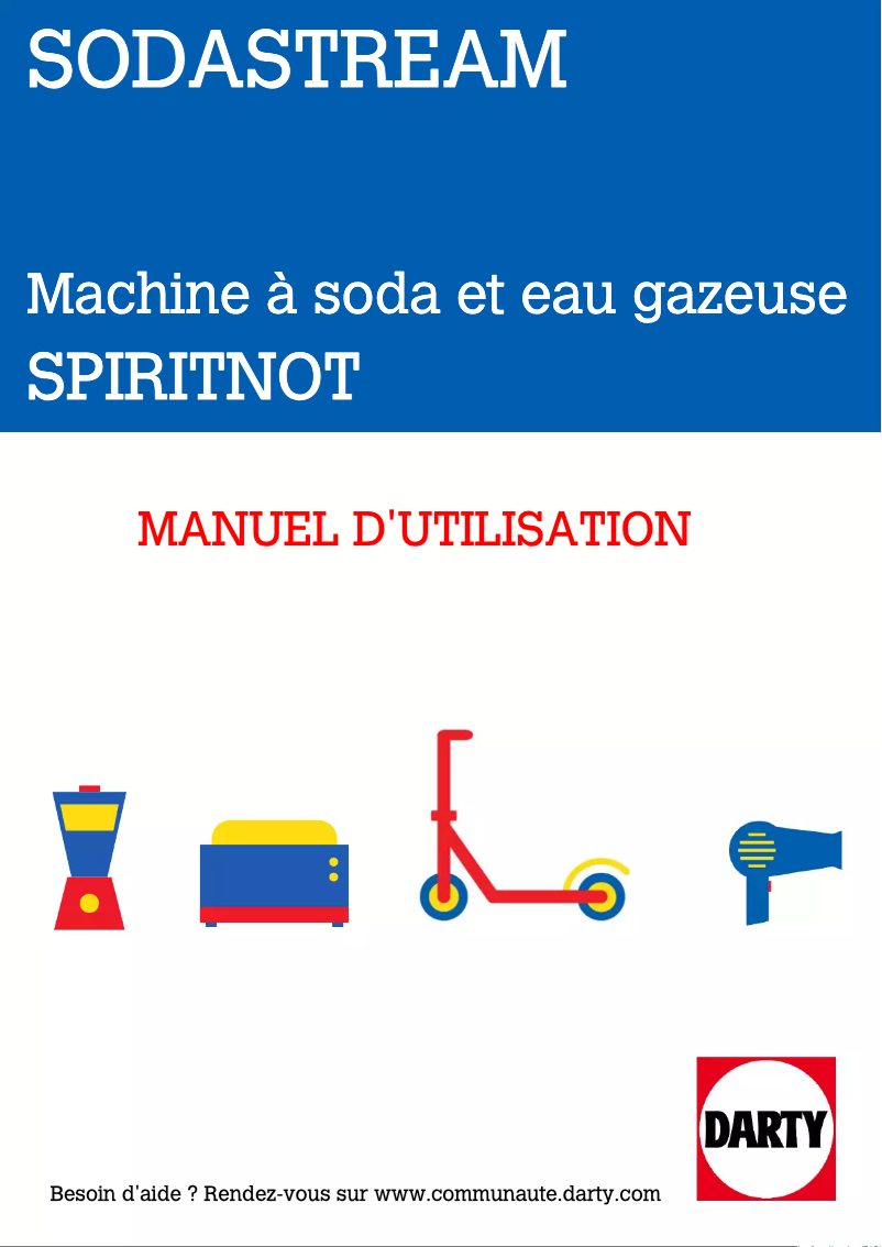 Page 1 de la notice Manuel utilisateur SodaStream Spirit One Touch