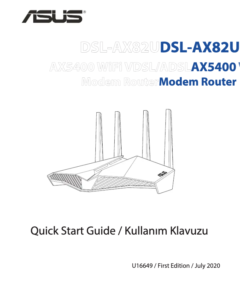 Page 1 de la notice Manuel utilisateur Asus DSL-AX82U