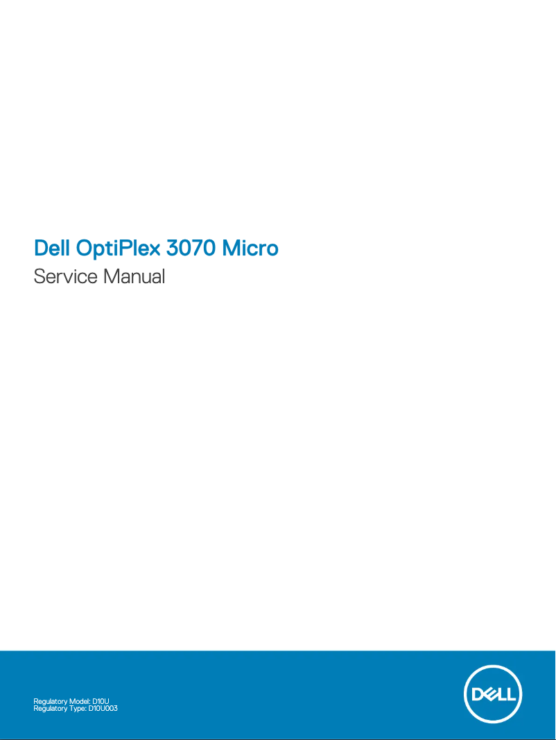 Page n°1 - Manuel utilisateur Dell Optiplex 3070 MFF
