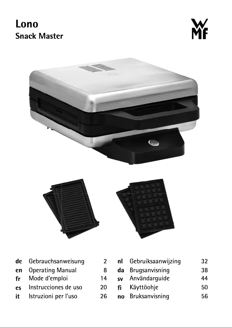 Image de la première page du manuel de l'appareil Lono 04.1542.0011